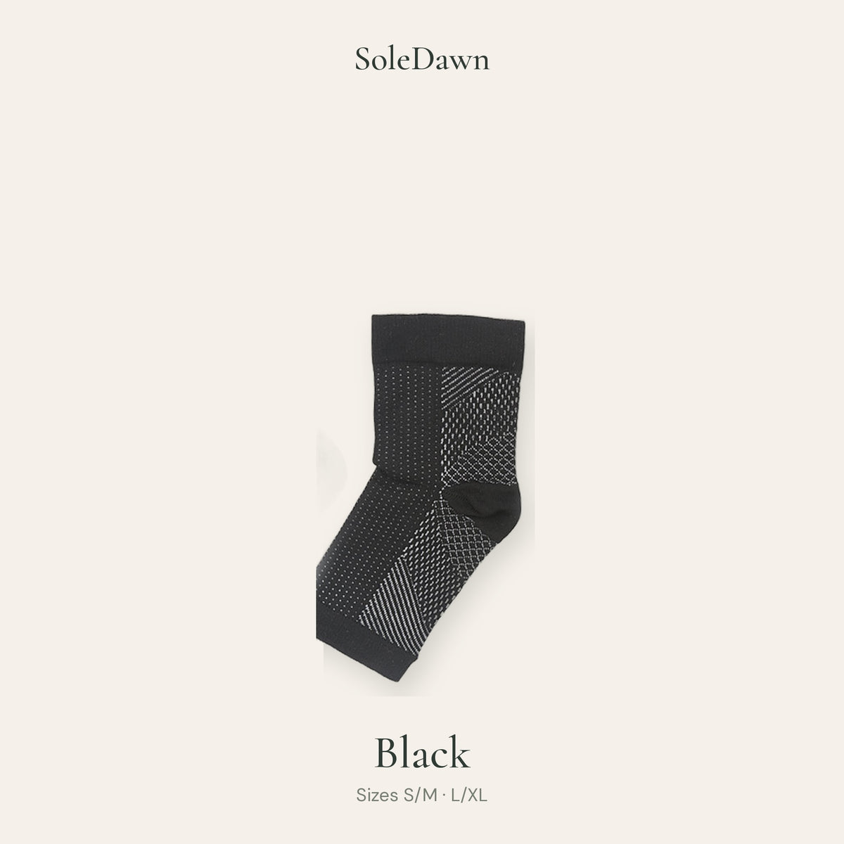 SoleDawn open-toe foot sleeve in Black