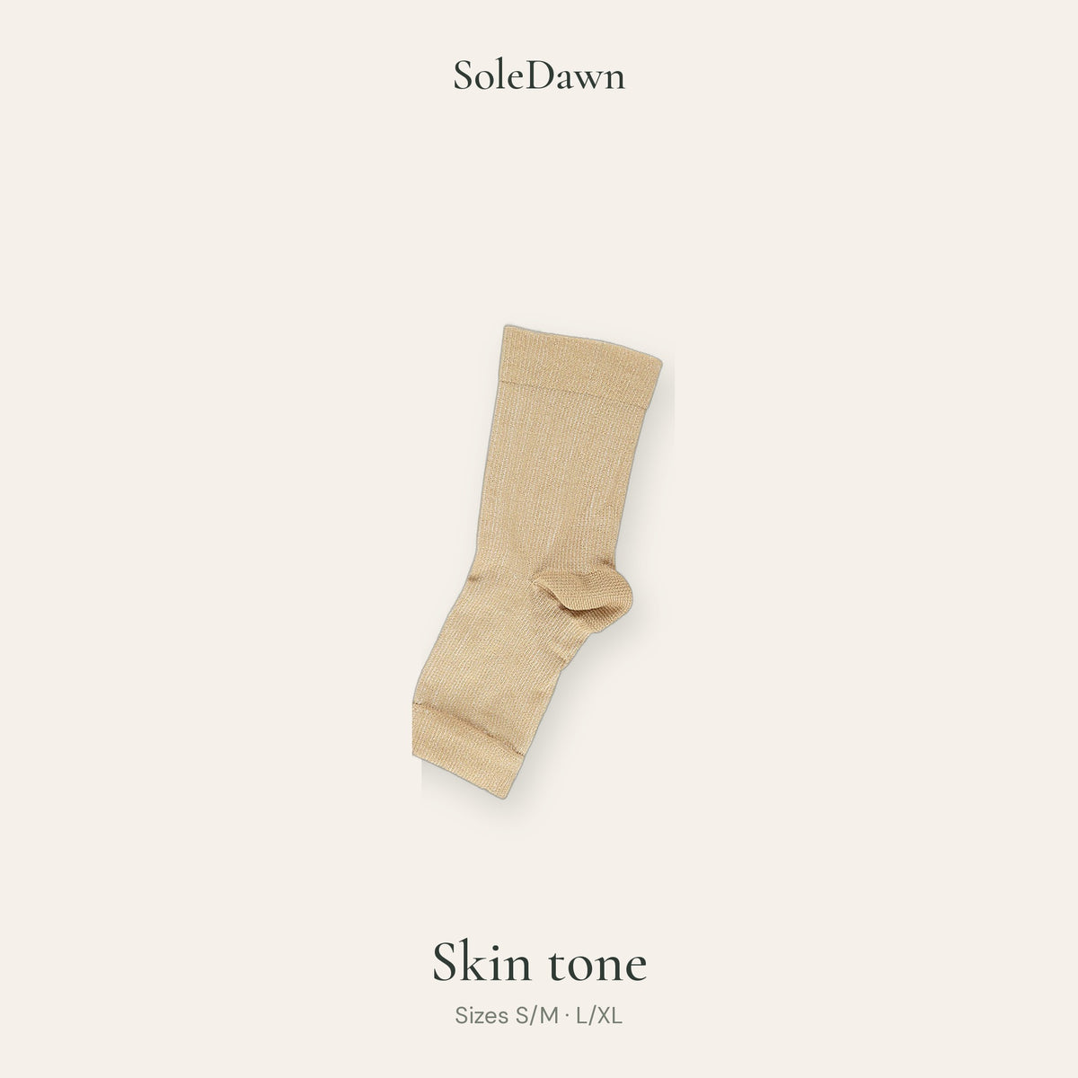 SoleDawn open-toe foot sleeve in Skin tone